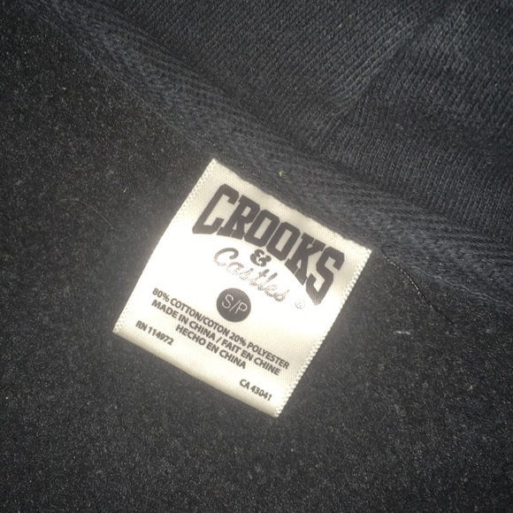 Black crooks and castles hoodie - Picture 2 of 3